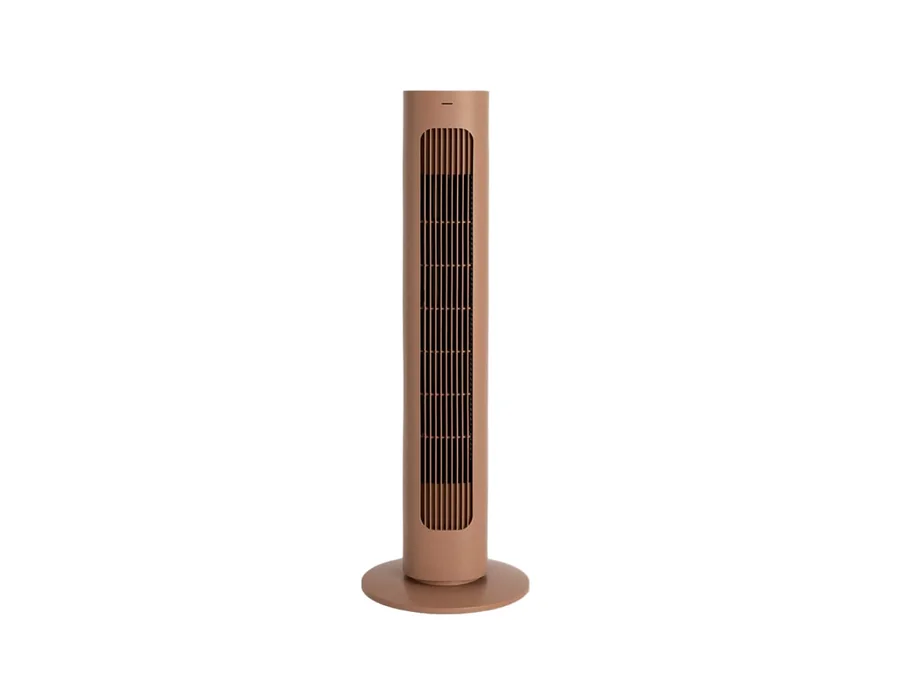 CREATE / AIR TOWER/Ventilador de torre oscilante moca/Programable, oscilación 70°, silencioso, diseño compacto, Ø 26 x 76,4 cm, 4 velocidades, 3 modos de funcionamiento, 50W