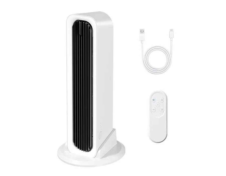 Ventilador Torre sin Aspas con Mando, 90° Oscilación, Temporizador 12H