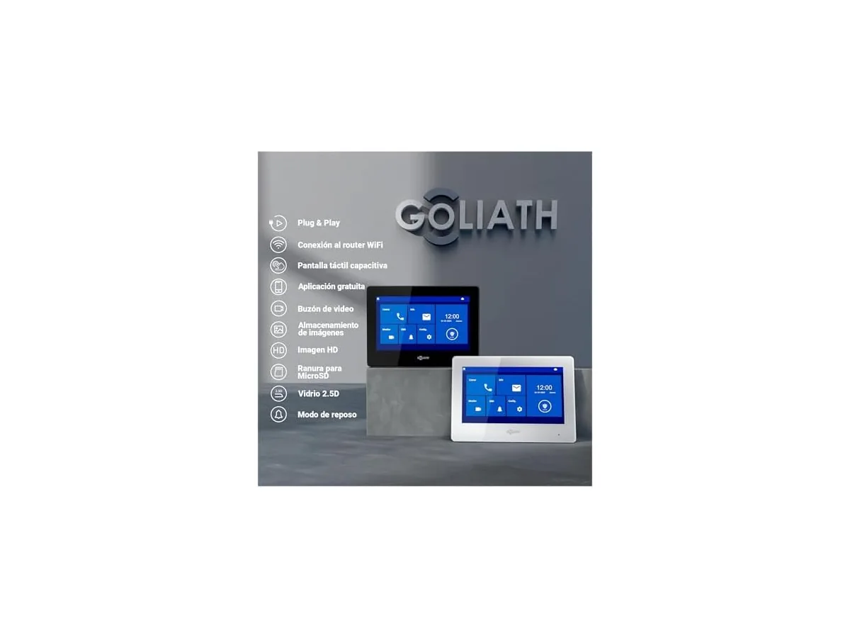 Goliath® Videoportero [Monitor 7"] Portero Automatico con Camara - Videoportero 2 Hilos - Telefonillo… foto 3