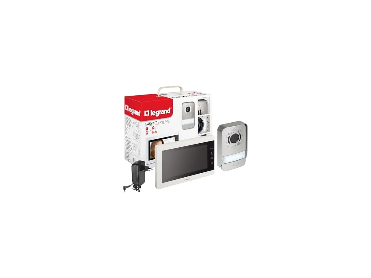 Legrand, Easykit Essential, Kit de Videoportero de 2 hilos, Monitor a color de 7" y Cámara Gran Angular,… foto 2