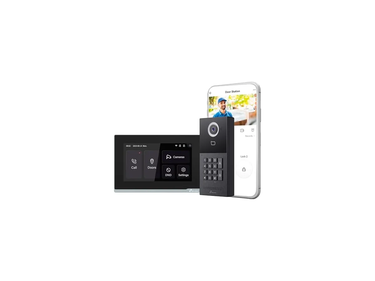 NIVIAN Videoportero Inteligente WiFi Full HD para Exterior con Monitor Táctil y Teclado de Acceso,… foto 2