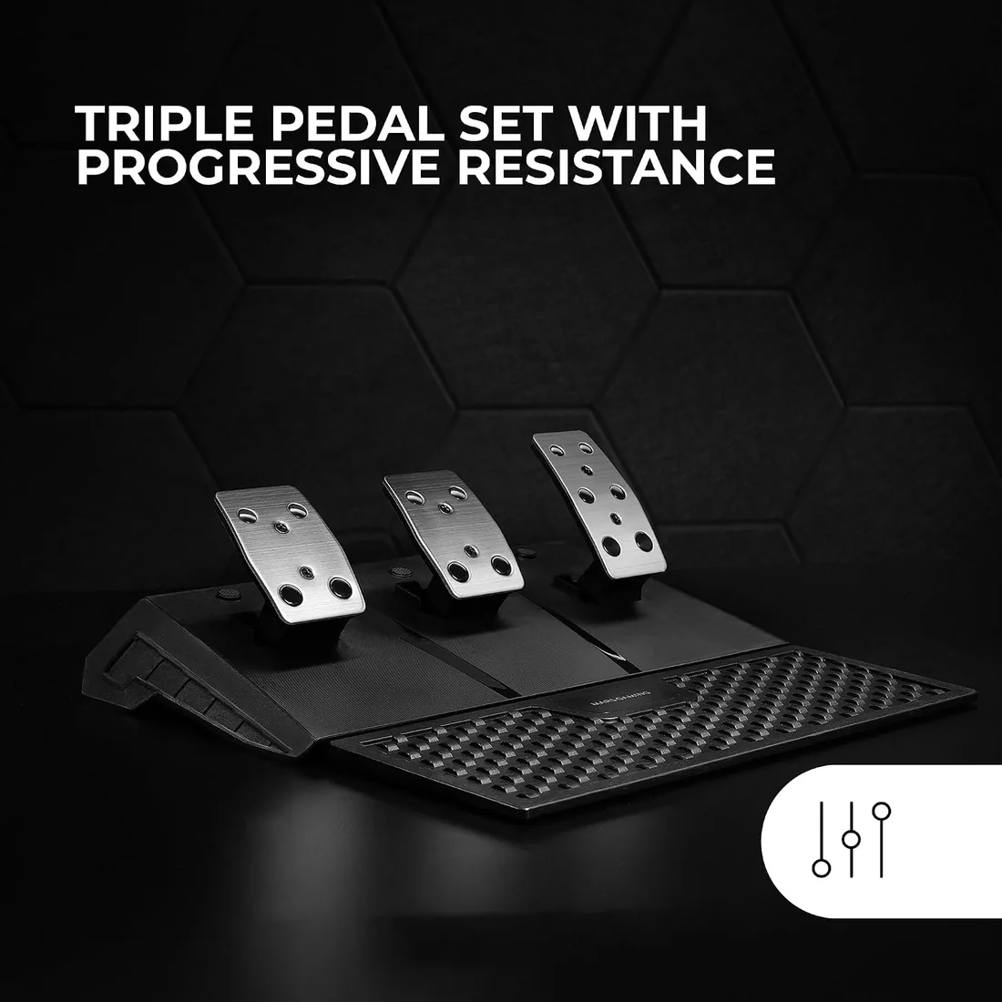 Mars Gaming MWH-RSX, Volante SimRacing con Force Feedback y Motor Dual, Set 3 Pedales con Resistencia Progresiva, Palanca Cambios en H y 12 Marchas, 14 Botones Personalizables, PC/PS4/Xbox Series X|S foto 3