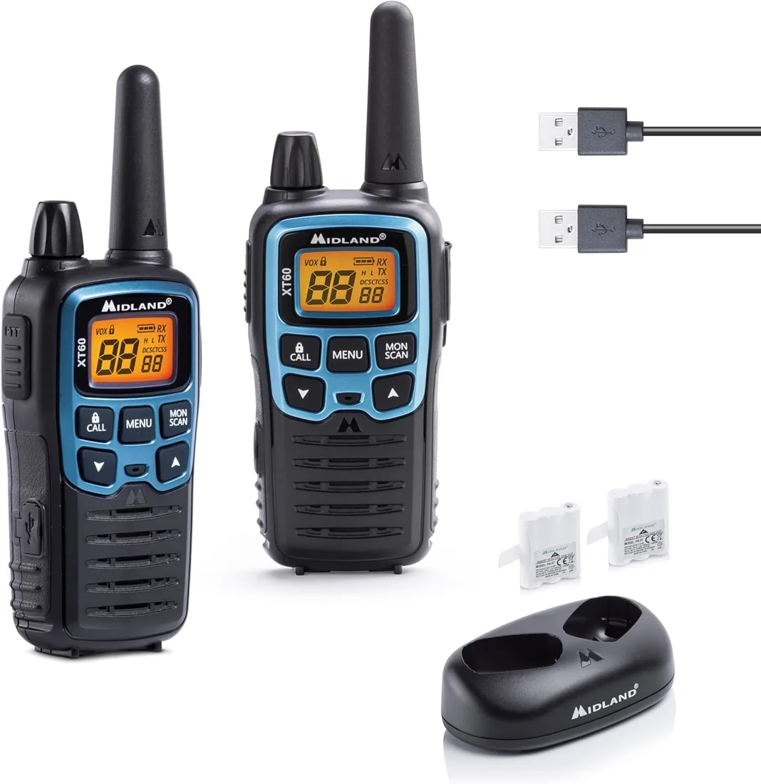 Midland XT60 Walkie Talkie Profesional Largo Alcance Dual Band