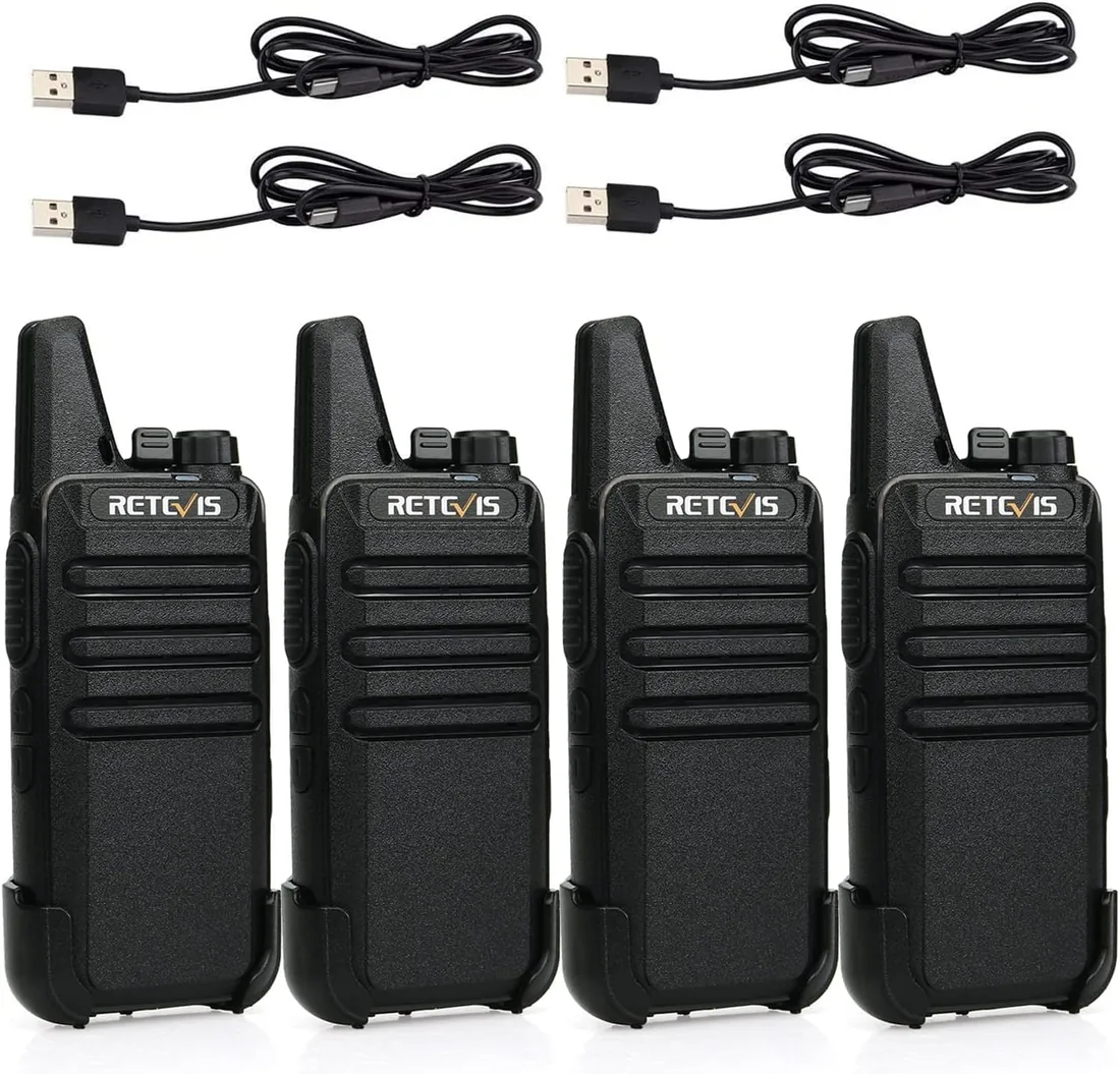 Retevis RT622 Walkie Talkie, Mini Walkie Recargable, PMR446 Licencia Libre