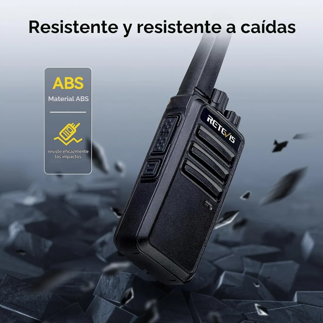 Retevis RT668 PMR446 Walkie Talkie Portátil con Auriculares (6 Piezas) foto 2