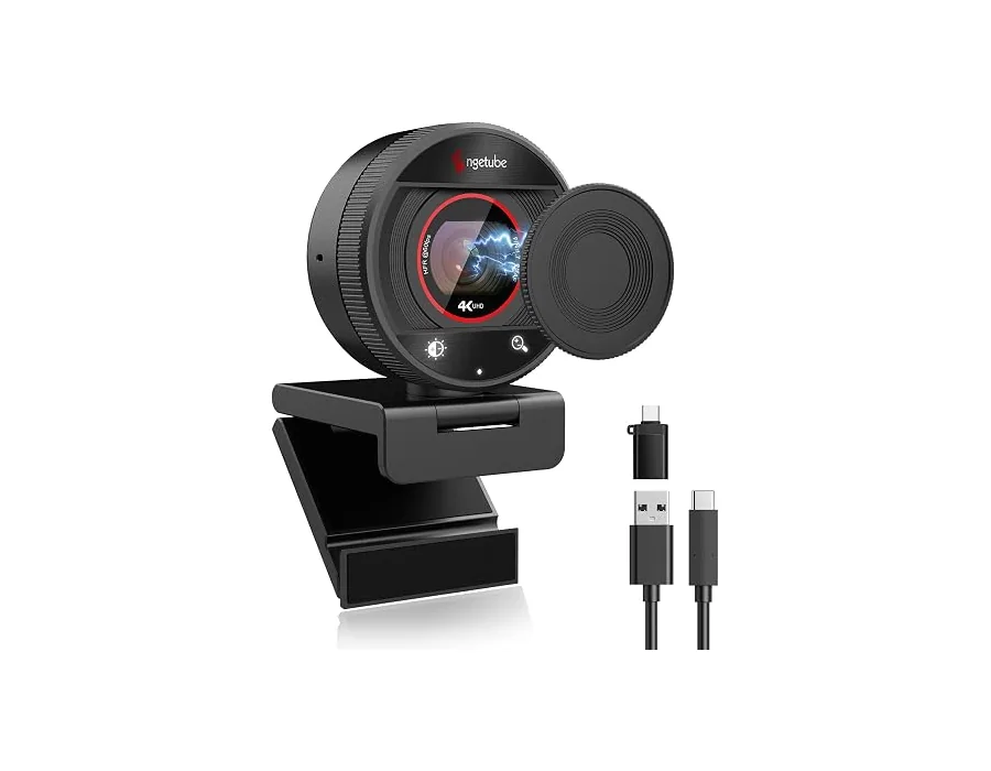 Angetube Webcam 4K para PC, Cámara Web Streaming 1080P@60FPS, AF PDAF foto 2