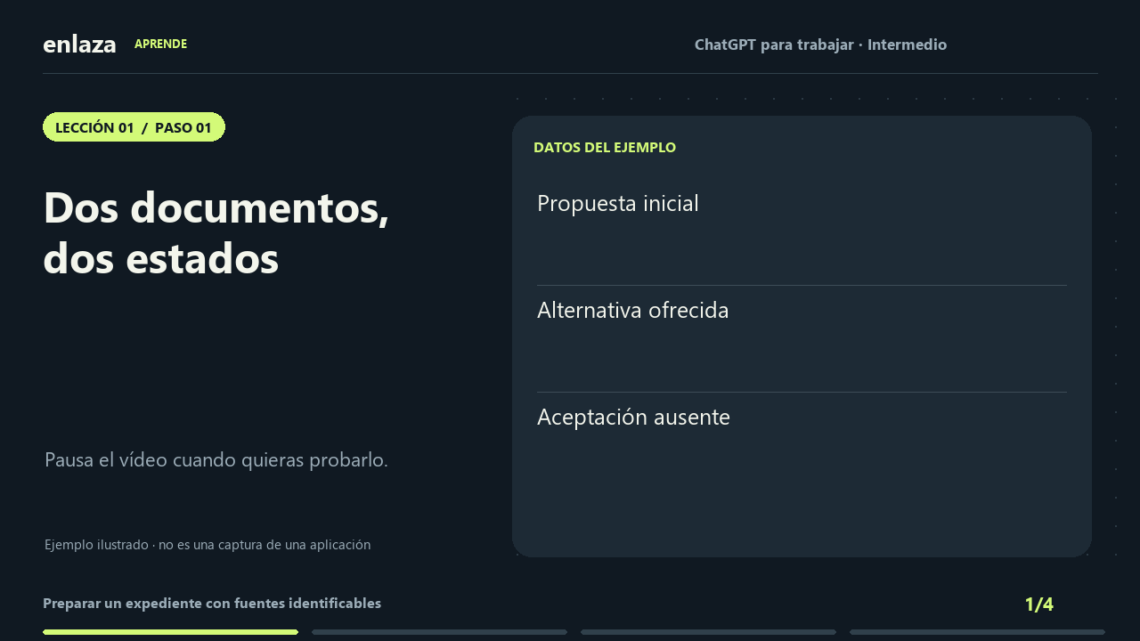 ChatGPT para trabajar · Intermedio