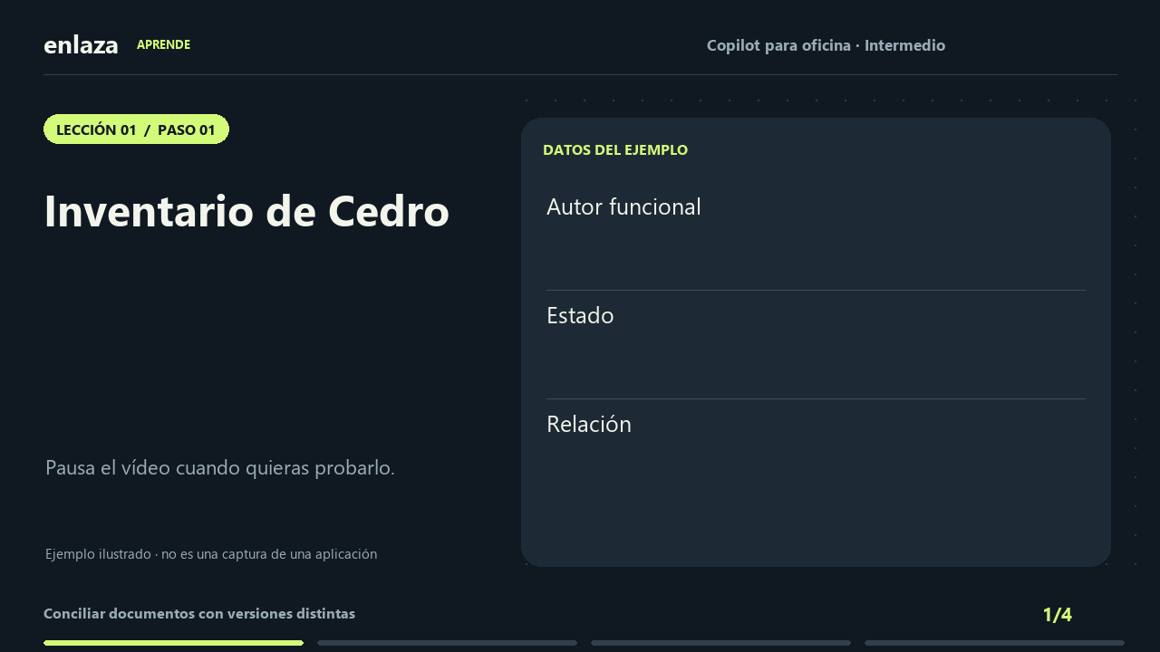 Copilot para oficina · Intermedio