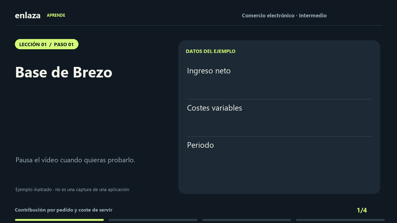 Comercio electrónico · Intermedio