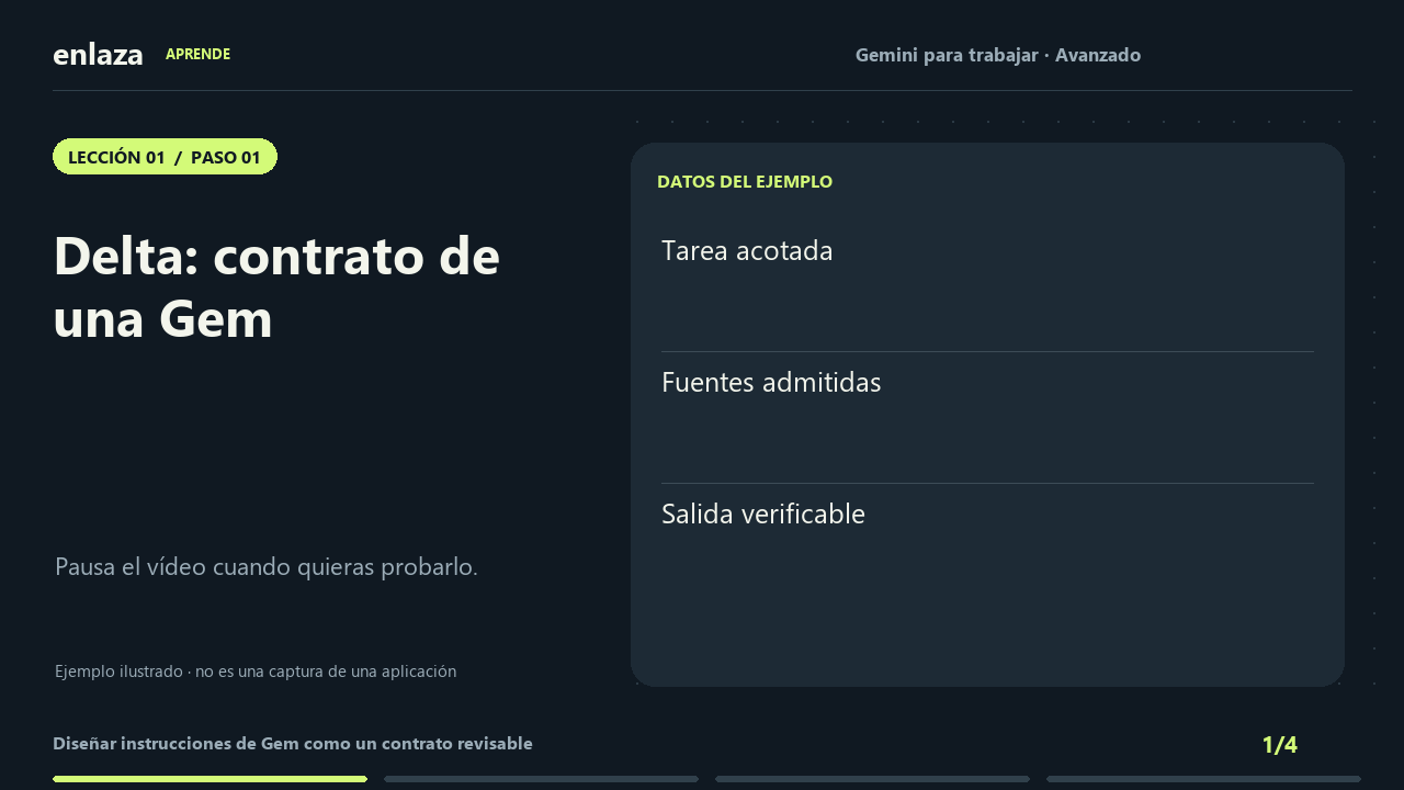 Gemini para trabajar · Avanzado