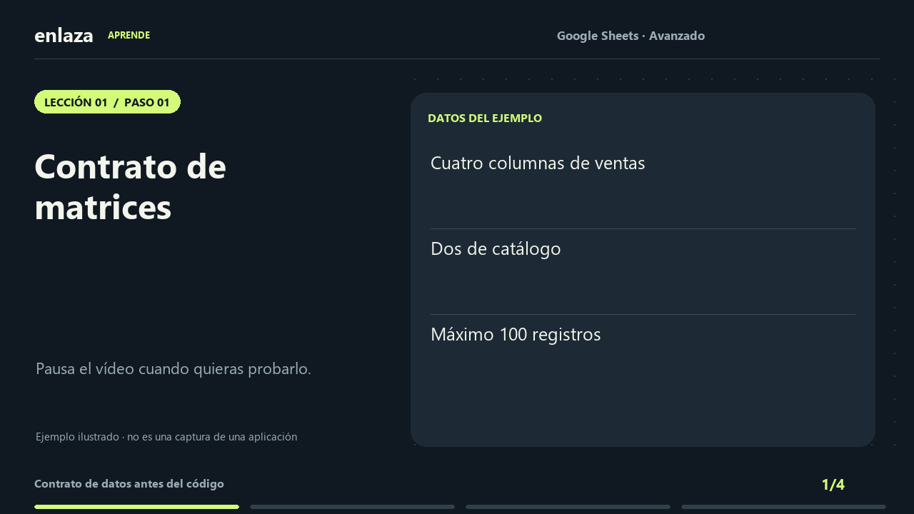 Google Sheets · Avanzado