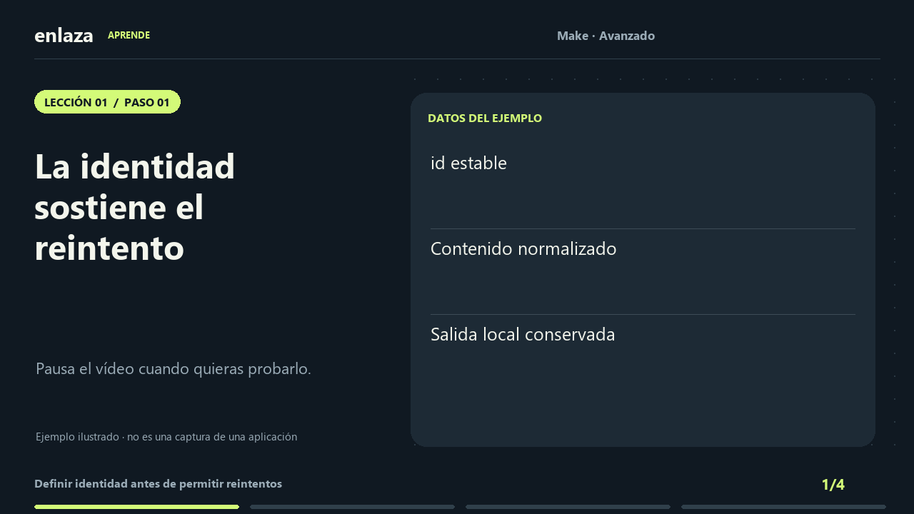 Make · Avanzado