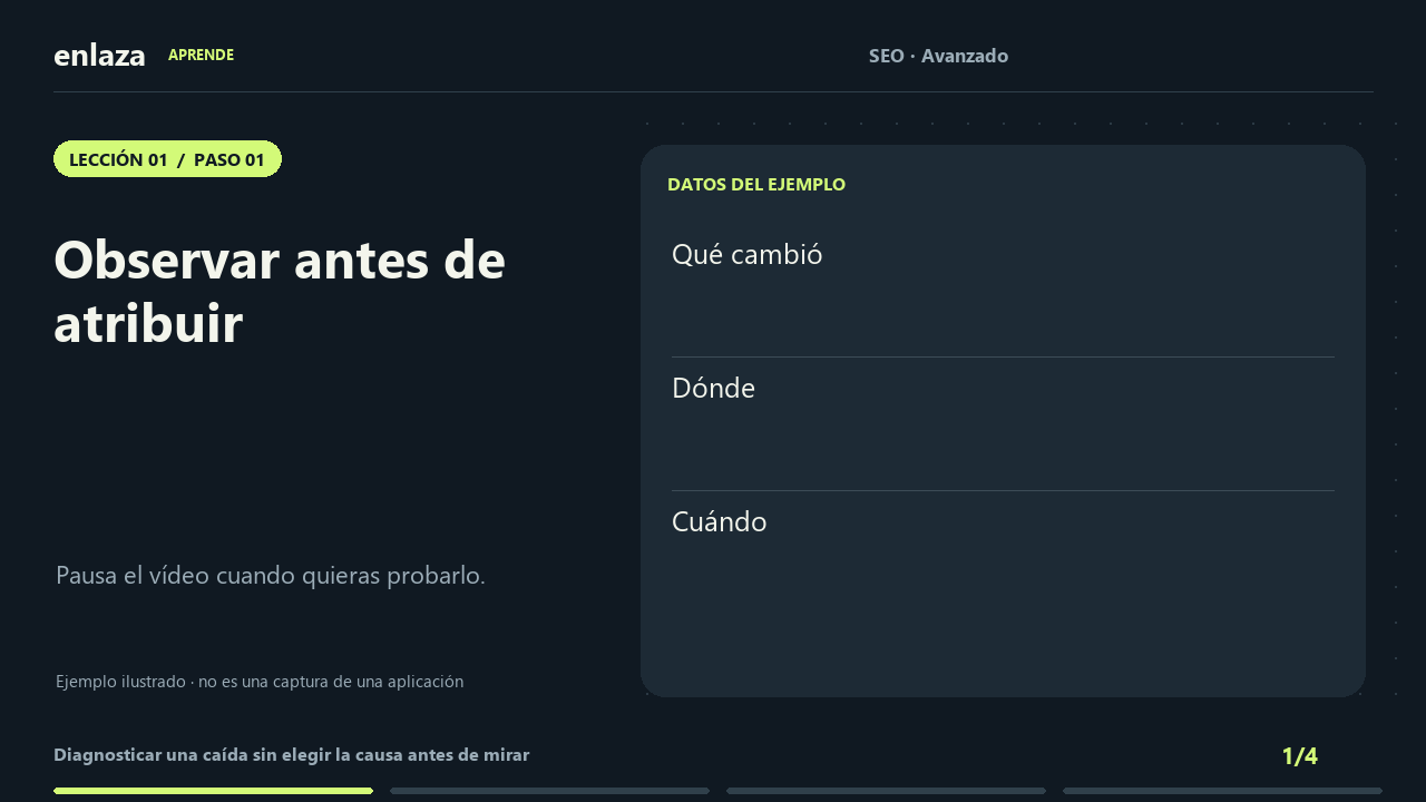 SEO · Avanzado