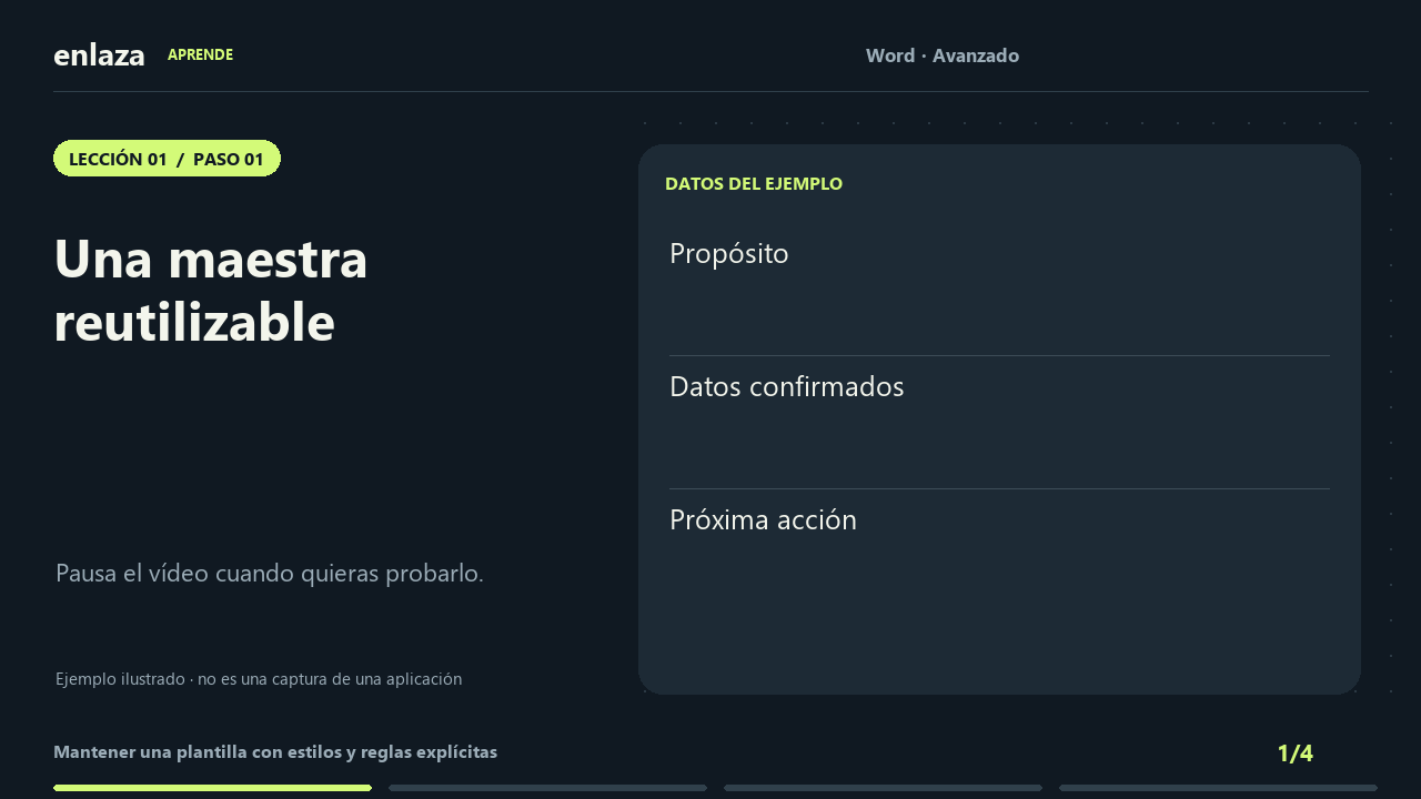 Word · Avanzado